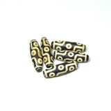Tibet Extreme 9 Eyes DZI Beads Black/White Agate 12*39mm DIY Jewelry