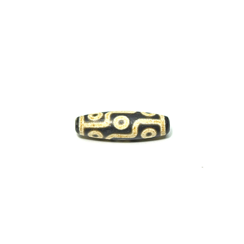 Tibet Extreme 9 Eyes DZI Beads Black/White Agate 12*39mm DIY Jewelry