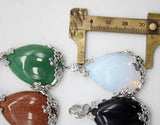 Water Drop Stone Pendant Set for Women Men