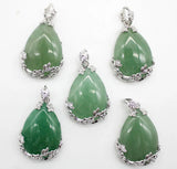 Water Drop Stone Pendant Set for Women Men