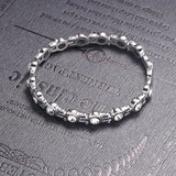 Women Beauty 15pcs Clear Crystals Magnetic Bracelet Zircon Stainless Steel