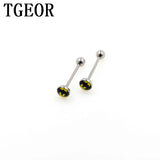 10pcs 14G Bat Acrylic Tongue Ring Surgical Stainless Steel Piercing Barbell