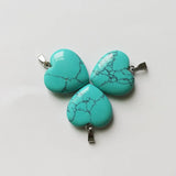 Calaitaite Heart Pendant Necklace 20mm Charm Women Accessories 50Pcs