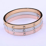 Crystal Bangle Bracelets for Women Wedding Jewelry