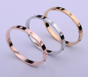 Crystal Bangle Bracelets for Women Wedding Jewelry