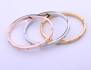 Crystal Bangle Bracelets for Women Wedding Jewelry