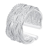 Christmas Silver Rings for Women Lady Wedding Pretty Nice Jewelry