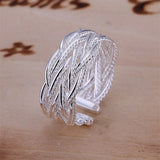 Christmas Silver Rings for Women Lady Wedding Pretty Nice Jewelry