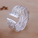 Christmas Silver Rings for Women Lady Wedding Pretty Nice Jewelry