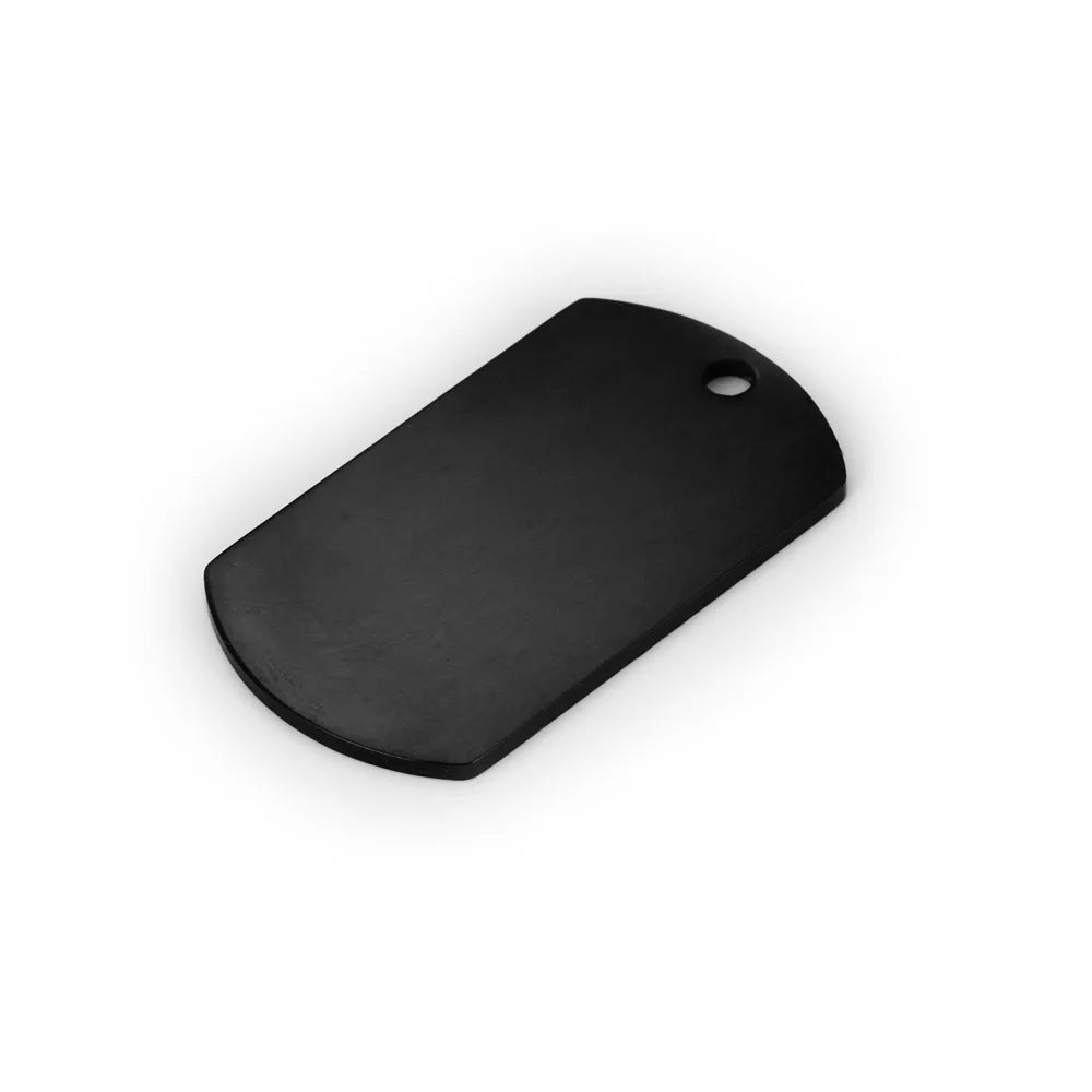 Military Tag Mirror Polished Pendant Stainless Steel Accessories