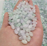 5pcs Jade Jadeite Loose Beads Long Round Smooth Lulutong Bead10pcs