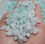5pcs Jade Jadeite Loose Beads Long Round Smooth Lulutong Bead10pcs
