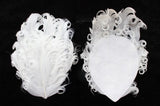 10pcs Curly Feather Pads for DIY Crafts and Hair Accessories