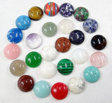 20PCS Natural Stone 18MM Cabochons for DIY Jewelry Making