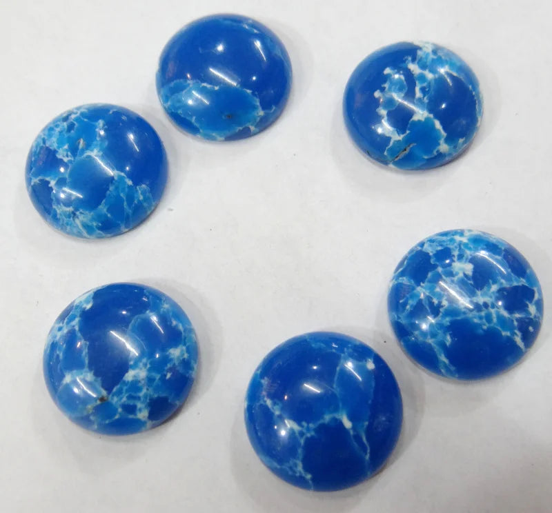 20PCS Natural Stone 18MM Cabochons for DIY Jewelry Making