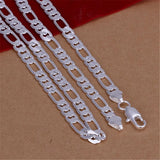 Mens 6MM 925 Sterling Silver Necklace Wedding Jewelry