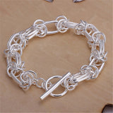 925 Sterling Silver Dragon Bracelet Charm Chain Jewelry Wedding Party