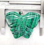 8pcs Mixed Stone Pendulum Butterfly Charms for Necklace Jewelry Making