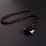 3pcs Reiki Hexagram Meditation Sandstone Natural Stone Beads Necklace