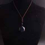 3pcs Reiki Hexagram Meditation Sandstone Natural Stone Beads Necklace