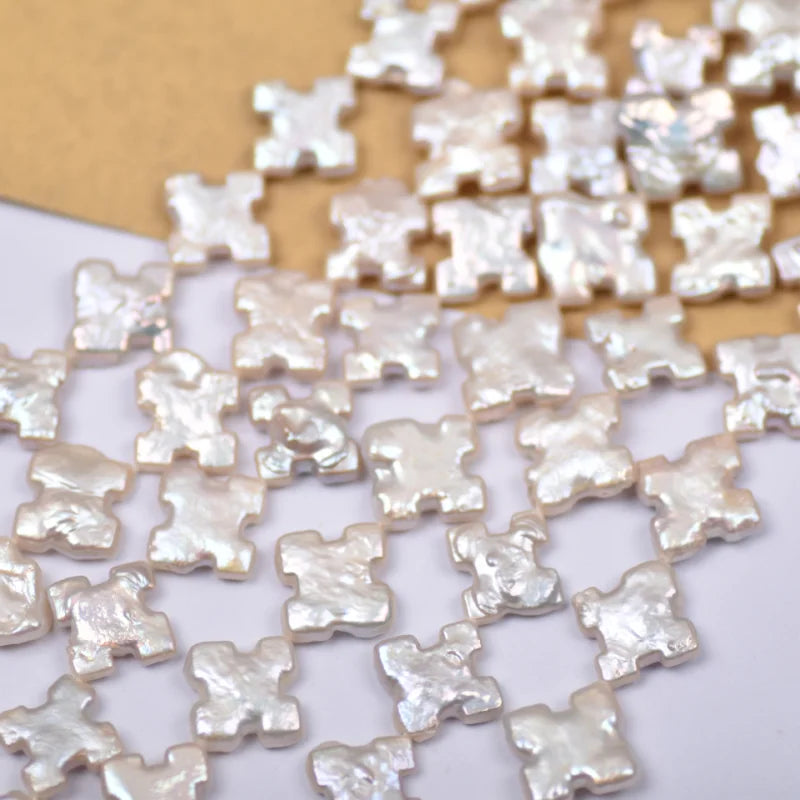 13-14mm Baroque Snowflake Freshwater Pearl Beads for Jewelry Making