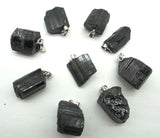 10pcs Natural Tourmaline Repair Ore Pendant for Jewelry Making