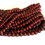 Natural Garnet Round Rondelled Faceted Beads for Jewelry Making