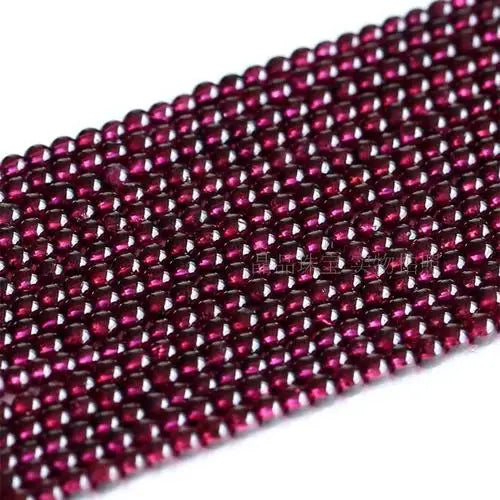 Natural Garnet Round Rondelled Faceted Beads for Jewelry Making