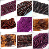 Natural Garnet Round Rondelled Faceted Beads for Jewelry Making