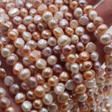 Baroque Freshwater Pearl Necklace Natural Pink Purple Multicolor 6-9mm