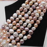 Baroque Freshwater Pearl Necklace Natural Pink Purple Multicolor 6-9mm