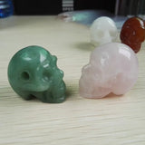 Natural Stone Skull Pendant Necklace for Men