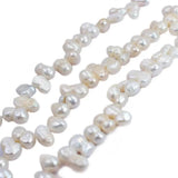 7x10mm Peanut Baroque Freshwater Pearl Beads