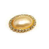 Pearl Rhinestone Button Wedding Invitation Ornament 30pcs
