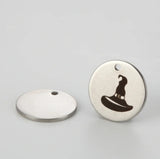 Witch Hat Charm 20pcs Stainless Steel for Halloween Jewelry
