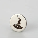 Witch Hat Charm 20pcs Stainless Steel for Halloween Jewelry