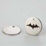 Flying BAT Charm Stainless Steel Halloween Jewelry Pendant 20pcs
