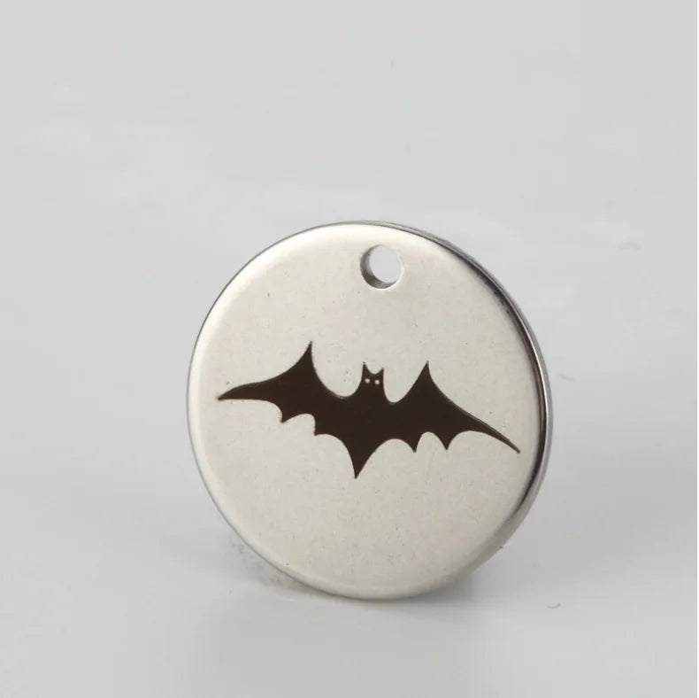 Flying BAT Charm Stainless Steel Halloween Jewelry Pendant 20pcs