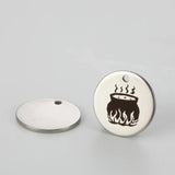 Stainless Steel Witch Cauldron Charm 20pcs