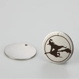 Stainless Steel Halloween Charm Pendant Witch Broom 20pcs