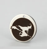 Stainless Steel Halloween Charm Pendant Witch Broom 20pcs