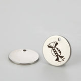 15mm Halloween Stainless Steel Charms - Spooky Pumkin/Candy/Ghost/Tombstone