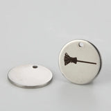15mm Halloween Stainless Steel Charms - Spooky Pumkin/Candy/Ghost/Tombstone