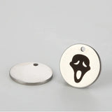 15mm Halloween Stainless Steel Charms - Spooky Pumkin/Candy/Ghost/Tombstone