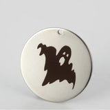 Halloween Ghost Charm 20pcs Stainless Steel Spooky Jewelry Pendant