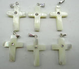 Cross Shell Pendant for DIY Jewelry Making Necklace