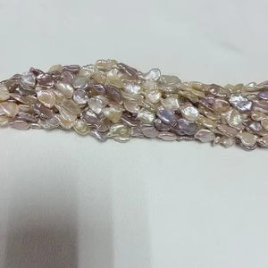 10-11mm Purple Keshi Freshwater Pearl Strands