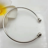 10pcs Women Metal Alloy Charms Style Open Bracelets with Threaded Screw End