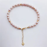 Freshwater Pearl Bracelet 5-6MM AA Pink Purple 925 Sterling Silver Clasp