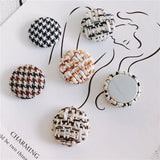 100pcs 26mm Stripe Pattern Flatback Beads DIY Jewelry Earring/Garment Accessory